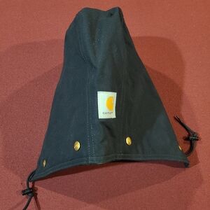 Carhartt Black Quilted Hood with Metal Snap